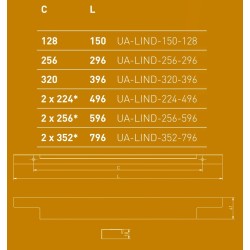 Elegancki krawędziowy uchwyt meblowy LIND