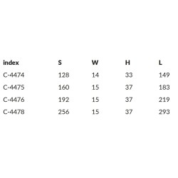 Elegancki uchwyt do mebli w kształcie łuku ENEL