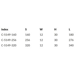 Elegancki uchwyt meblowy PERO do biura, kuchni oraz łazienki