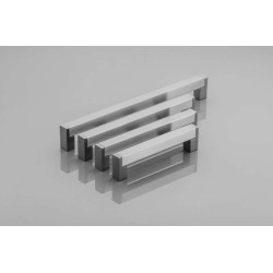 Uchwyt do mebli prostokątny UZ-334 stal szczotkowana