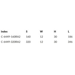 Elegancki, luksusowy uchwyt do mebli MONDO C-6449