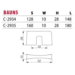 NOMET – Uchwyt meblowy BAUNS