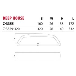 NOMET – Uchwyt meblowy DEEP HOUS