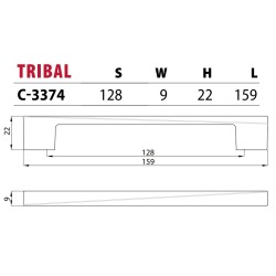 NOMET – Uchwyt meblowy TRIBAL