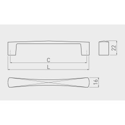 Elegancki uchwyt meblowy COMO glamour