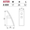 NOMET – Uchwyt meblowy ASTER A-059