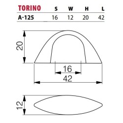 NOMET – Gałka meblowa TORINO A-125