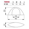 Gałka meblowa TORINO A-125