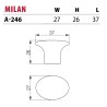Mała owalna gałka meblowa MILAN C-246