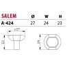 NOMET – Gałka meblowa SALEM A-424