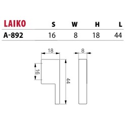 NOMET – Uchwyt meblowy LAIKO A-892