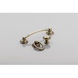 Antyczna kołatka meblowa RENNES retro, vintage