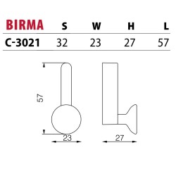 NOMET – Wieszak BIRMA