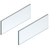 LEGRABOX element dekoracyjny - bok, wysokość 138 mm, dł. 550 mm, szkło przezroczyste, 2 szt. w kpl. , do LEGRABOX free