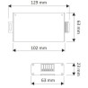 Design Light – Sterownik radiowy RF-T1-002 do taśm LED RGB – Czarny