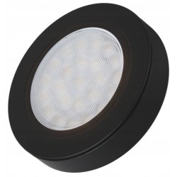 LED OCZKO OVAL Z DYSTANSEM CZARNY CIEPŁY