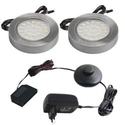 LED OCZKO OVAL Z DYSTANSEM INOX  barwy światła: NEUTRALNA