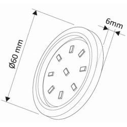 Design Light – Oprawa LED ORBIT XL aluminium barwa ciepła 3W