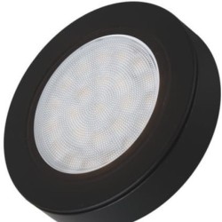 Oval dystans czarny 2W oprawa podszafkowa LED barwa neutralna