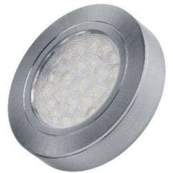 Oświetlenie meblowe LED OVAL z dystansem oprawa Inox 2W, barwa CIEPŁA, Design Light