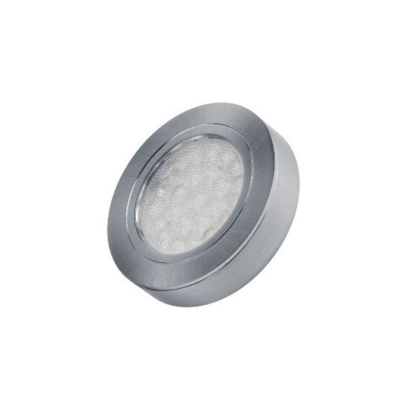 Design Light – Oświetlenie meblowe LED OVAL z dystansem oprawa Inox 2W, barwa CIEPŁA,