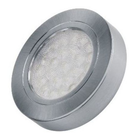 Design Light – Oświetlenie meblowe LED OVAL z dystansem oprawa Inox 2W, barwa CIEPŁA,