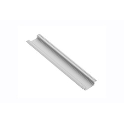 profil aluminiowy LED z kołnierzem GLAX silver 2 m (wpuszczany)