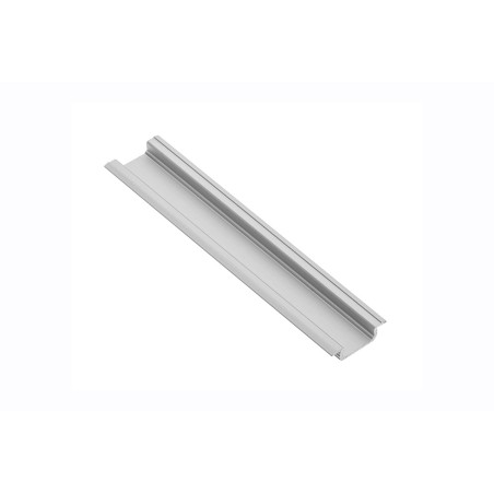 GTV – profil aluminiowy LED z kołnierzem GLAX silver 2 m (wpuszczany)