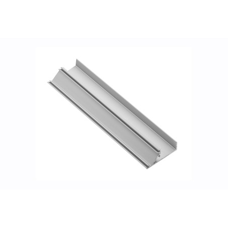 GTV – profil aluminiowy LED cokołowy, nabijany GLAX silver L 3007 mm