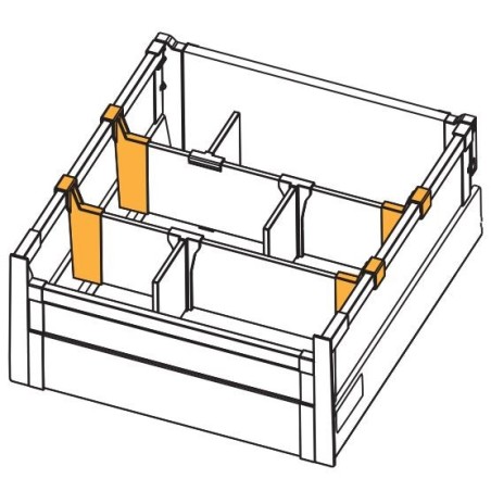 GTV – Złączka do listwy poprzecznej Modern Box Square