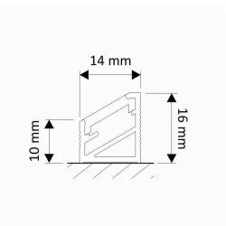 Design Light – LED PROF.--TRÓJ. ZAŚLEPKA LEWA CZARNY