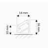 Design Light – LED PROF.--TRÓJ. ZAŚLEPKA LEWA CZARNY