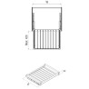 LAreka – Szuflada - wieszak na spodnie TB 600-900 mm