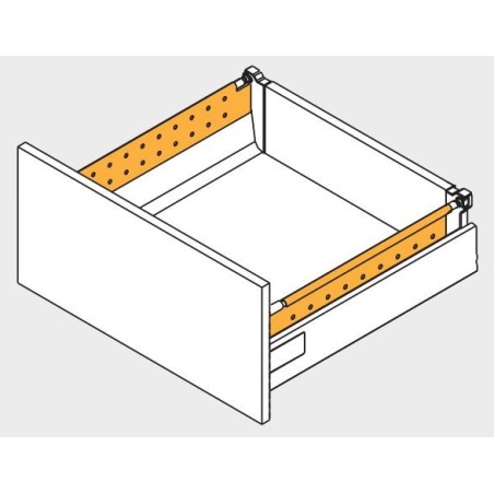 GTV – Bok perforowany Modern Box Square 500mm do szuflady wysokiej