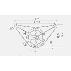 GTV – Noga meblowa – 60x820 (czarna) mocowanie drt09