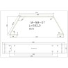 Noga meblowa metalowa trapez zewnętrzny wysokość 130mm NM-07