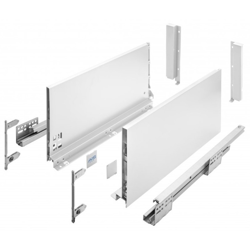 Szuflada GTV AXIS PRO H-199 super wysoka (D), L-250–600, cichy domyk