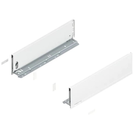 BLUM – Bok szuflady LEGRABOX pure, wys.K (128,5 mm), dł.300–550mm, lewy/prawy, biały