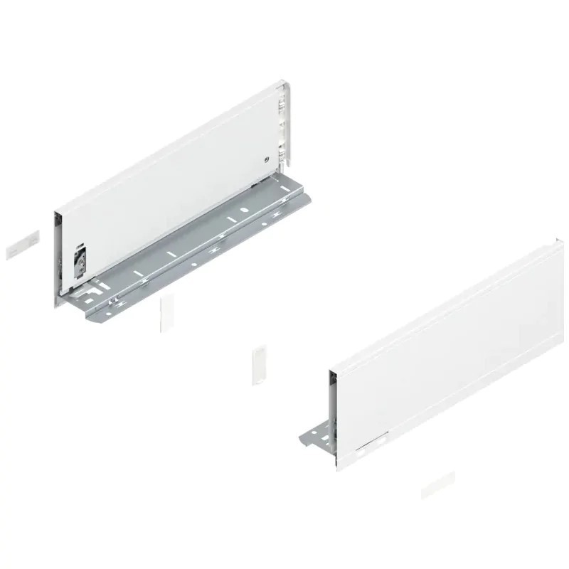 BLUM – Bok szuflady LEGRABOX pure, wys.K (128,5 mm), dł.300–550mm, lewy/prawy, biały BLUM – Bok szuflady LEGRABOX pure, wys.K (128,5 mm), dł.300–550mm, lewy/prawy, biały