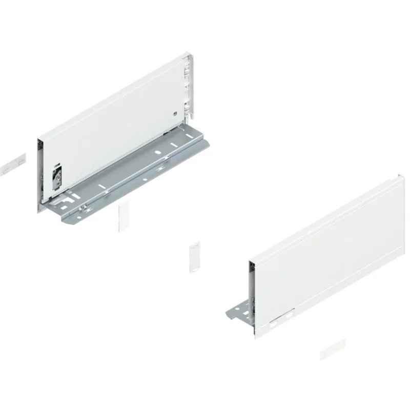 BLUM – Bok szuflady LEGRABOX pure, wys.M (90,5 mm), dł.270–650 mm, lewy/prawy, biały BLUM – Bok szuflady LEGRABOX pure, wys.M (90,5 mm), dł.270–650 mm, lewy/prawy, biały