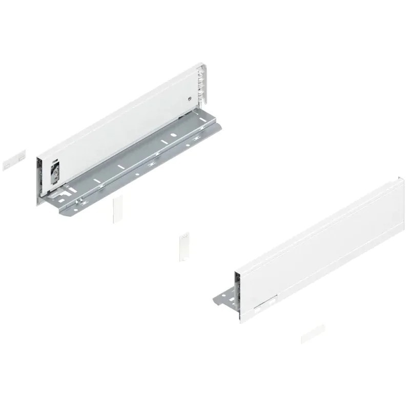 BLUM – Bok szuflady LEGRABOX pure, wys.M (90,5 mm), dł.270–650 mm, lewy/prawy, biały BLUM – Bok szuflady LEGRABOX pure, wys.M (90,5 mm), dł.270–650 mm, lewy/prawy, biały
