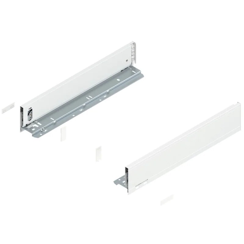 BLUM – Bok szuflady LEGRABOX pure, wys.M (90,5 mm), dł.270–650 mm, lewy/prawy, biały BLUM – Bok szuflady LEGRABOX pure, wys.M (90,5 mm), dł.270–650 mm, lewy/prawy, biały