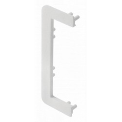 GTV – Zaślepka do profilu C niepełna, system bezuchwytowy VELLO z funkcją LED –  Czarny, Biały