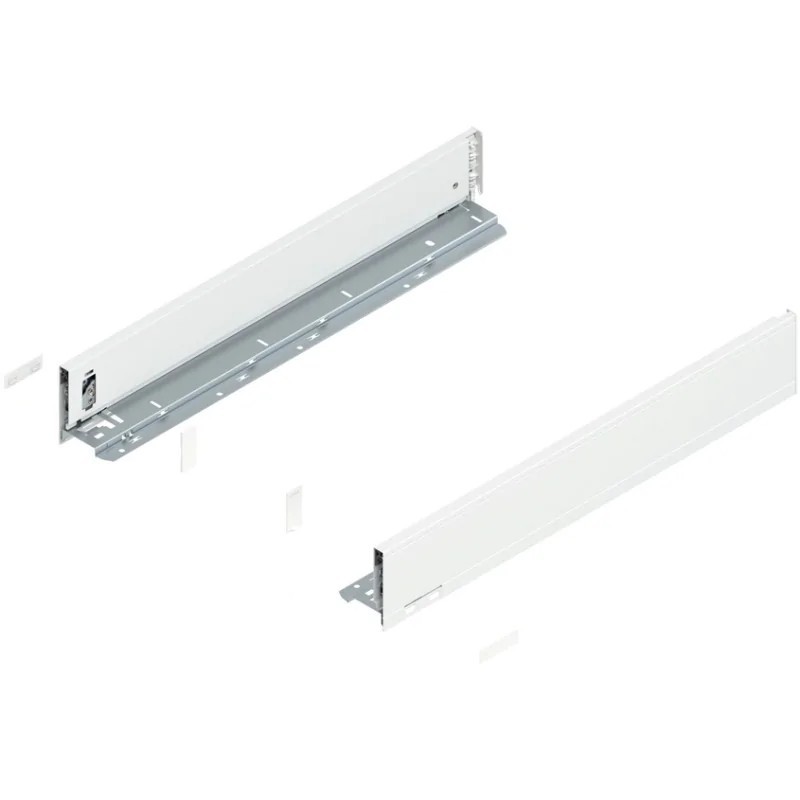BLUM – Bok szuflady LEGRABOX pure, wys.M (90,5 mm), dł.270–650 mm, lewy/prawy, biały BLUM – Bok szuflady LEGRABOX pure, wys.M (90,5 mm), dł.270–650 mm, lewy/prawy, biały
