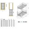 NOMET – Kosz cargo dwupoziomowy 500 II chrom