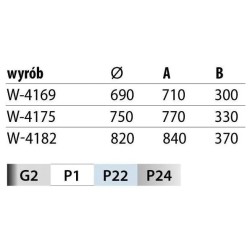 NOMET – PÓŁKA OBROTOWA 3/4 690-820 SZARA/CHROM/BIAŁA