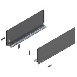 BLUM – Bok szuflady LEGRABOX pure, wys.F (241mm), dł.400-650mm, lewy/prawy, antracyt