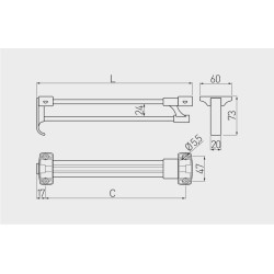 Wieszak WSD wysuwny