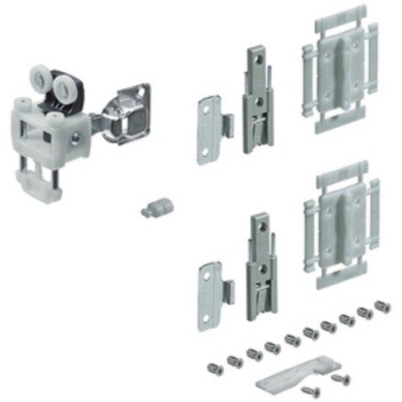 Hettich – Zestaw okuć WingLine L, z automatyką zamykania, bez dolnego prowadzenia, 600 mm, prawy