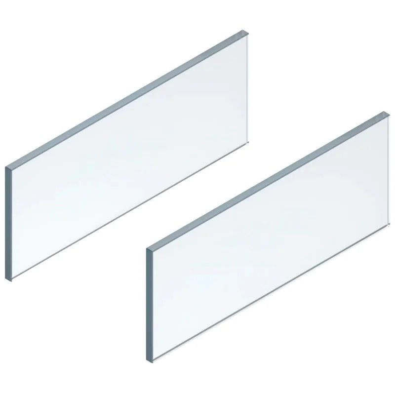 BLUM – Element dekoracyjny - bok BLUM LEGRABOX free, wys.138mm, dł.400–650mm, szkło przezroczyste